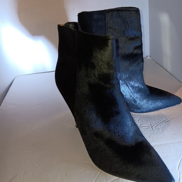Sam Edelman BlK Suede/Fur front bootie sz:8.5M - Picture 5 of 9